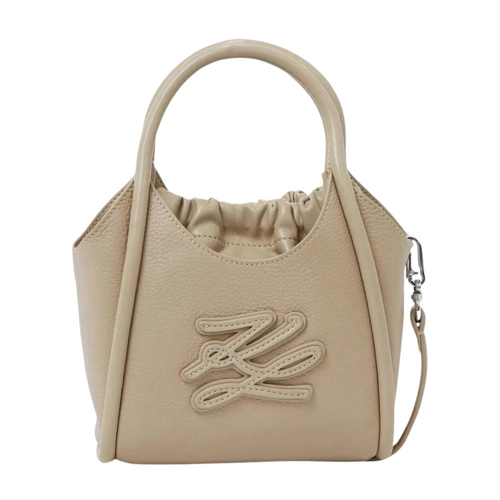 Karl Lagerfeld Women's Beige Handbags, One Size, Cabas Villa La Vigie