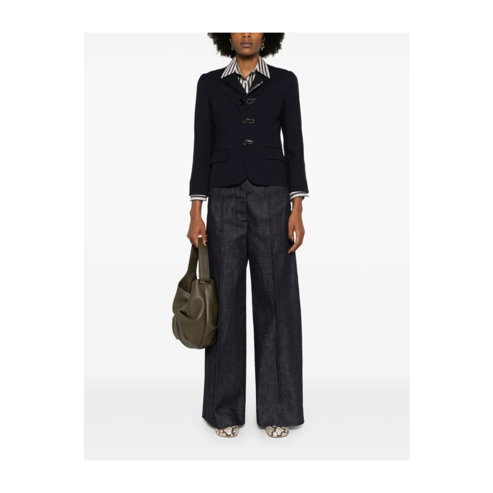 Marni Blauwe Winterjas Blue Dames