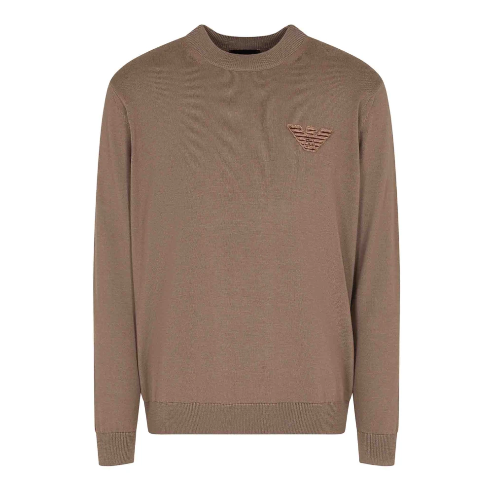 Emporio Armani Uomo Beige Maglione Girocollo