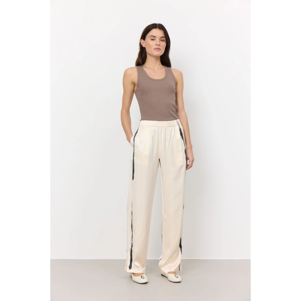 Levete Room Deep Teal Combi Gia 2 Broek Beige Dames