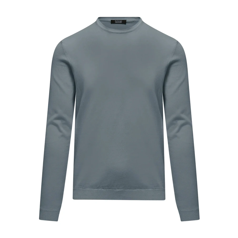Bomboogie Blue Round-Neck Knitwear - Male - Round-Neck Knitwear - Xl - Knitwear