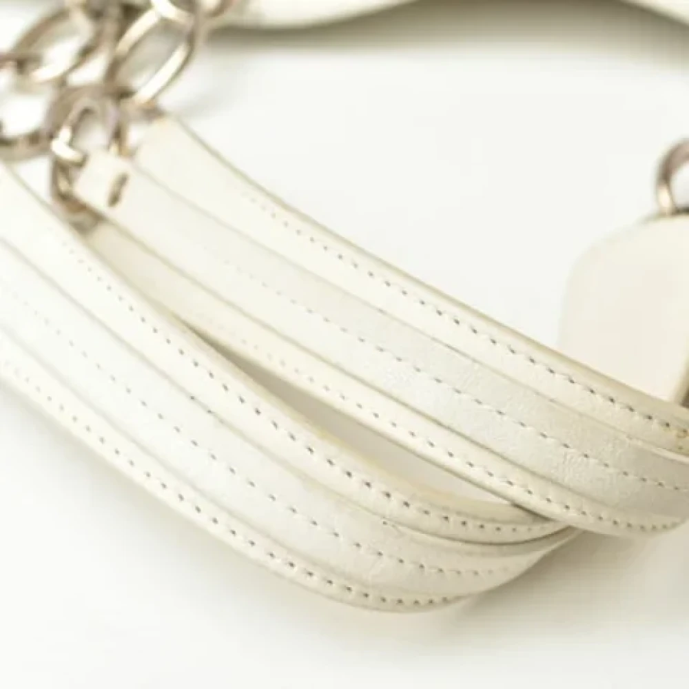 Dior Vintage Pre-owned Fabric dior-bags White Dames