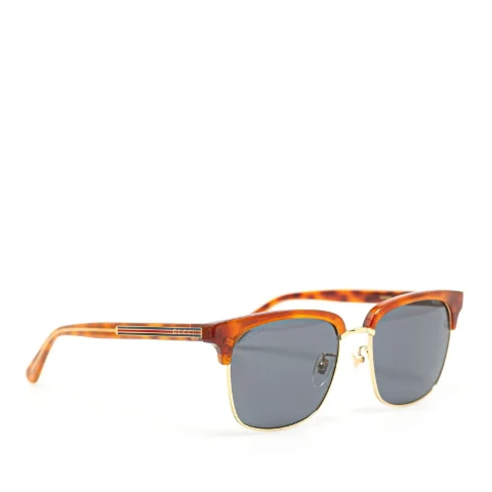 Gucci Vintage Pre-owned Plastic sunglasses Brown Dames