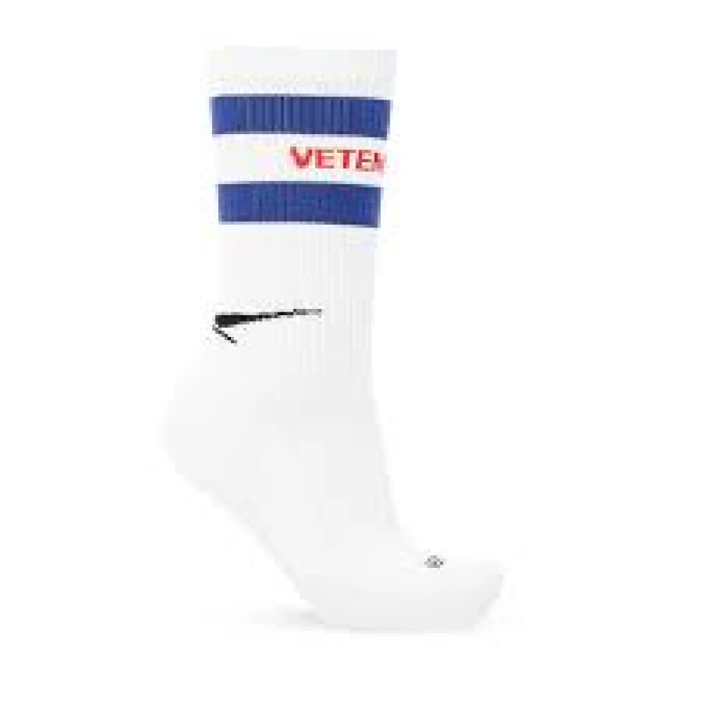 Vetements Unisex Blanc Sous-Vêtements, Taille: S Logo Sock