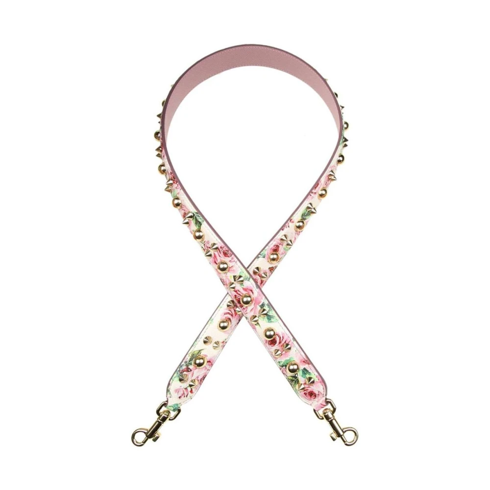 Dolce & Gabbana Women's Pink Floral Handbag Strap