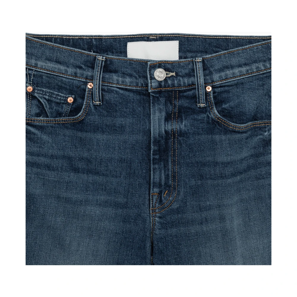 Mother Flared Jeans in Medium-Washed Denim Blue Dames