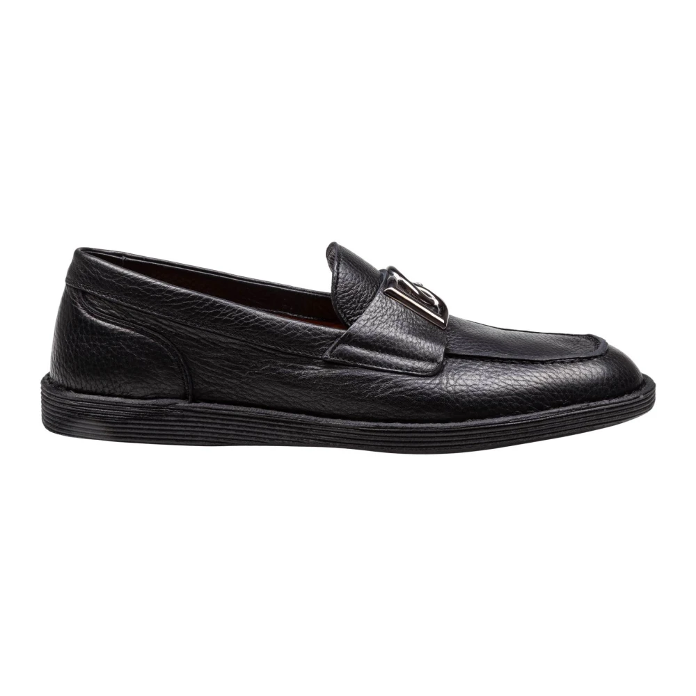 Dolce & Gabbana Men's Black Loafers, 8 1/2 Uk, New Florio Loafers
