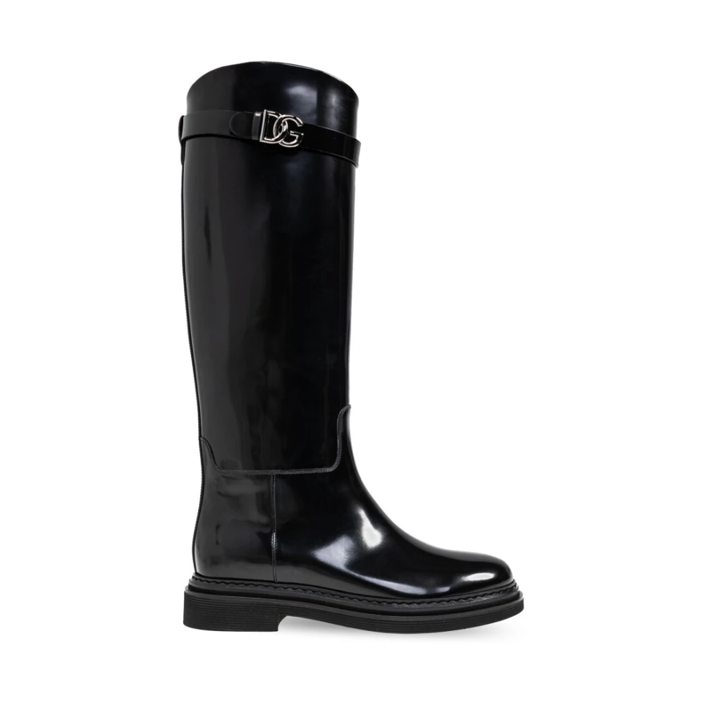 Dolce & Gabbana Femme Noir - Bottes Hautes - Chaussures - Taille: 36 Eu