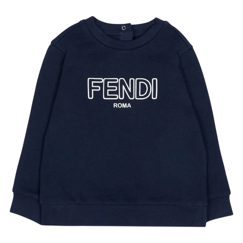 Fendi Boys Blue Logo Sweatshirt - Kids Sweatshirts - 3 Y - Kids