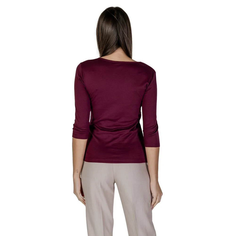 Street One Lila Katoenen T-shirt met korte mouwen Purple Dames