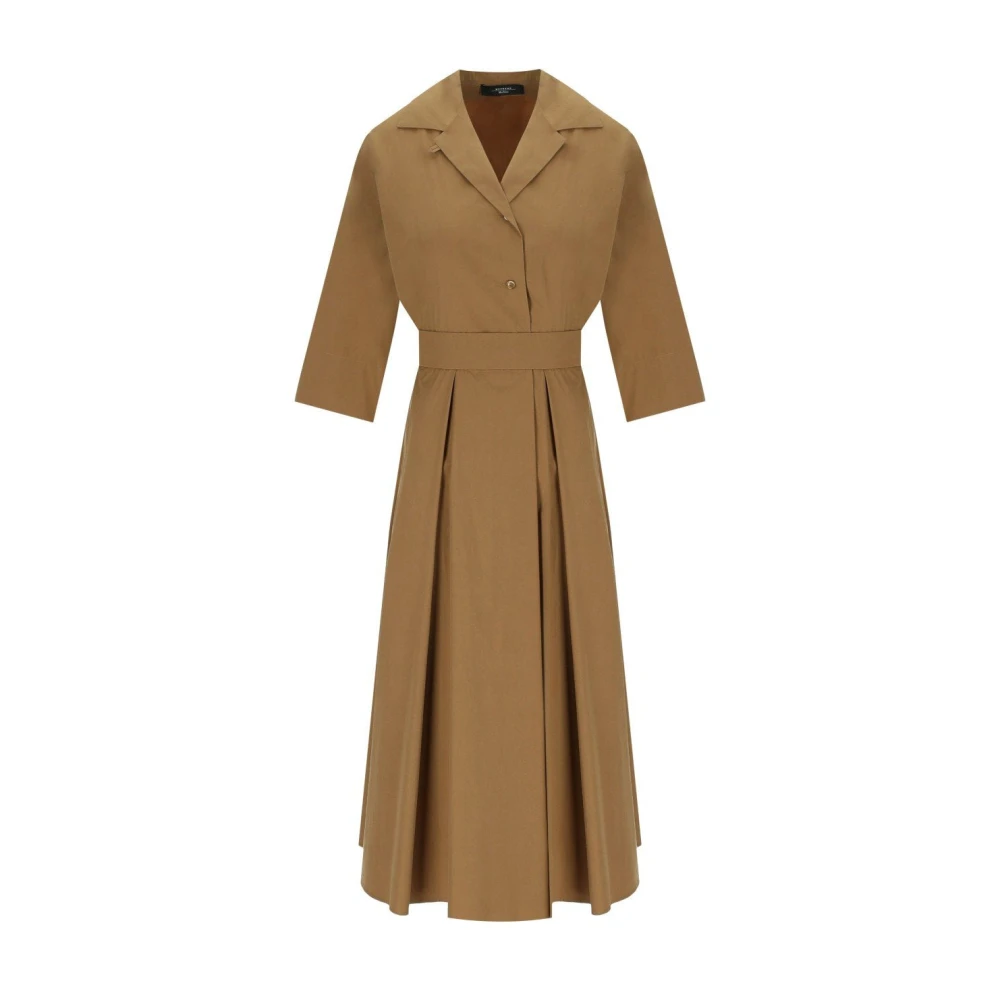 Weekend Max Mara Women's Brown Padana Shirt Dress - Midi Dresses - S - Dresses