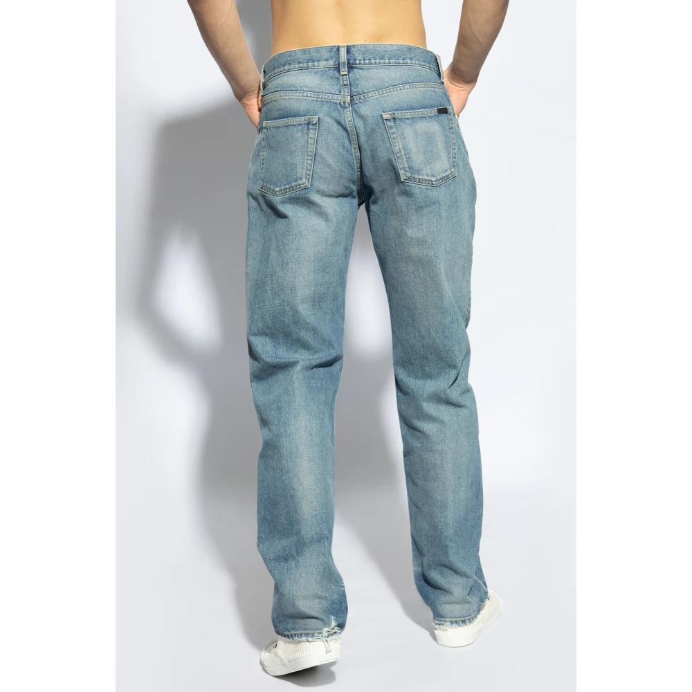 Saint Laurent Versleten jeans Blue Heren