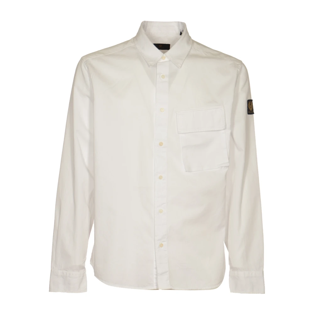Belstaff Men's White Scale Shirt Extra Large
