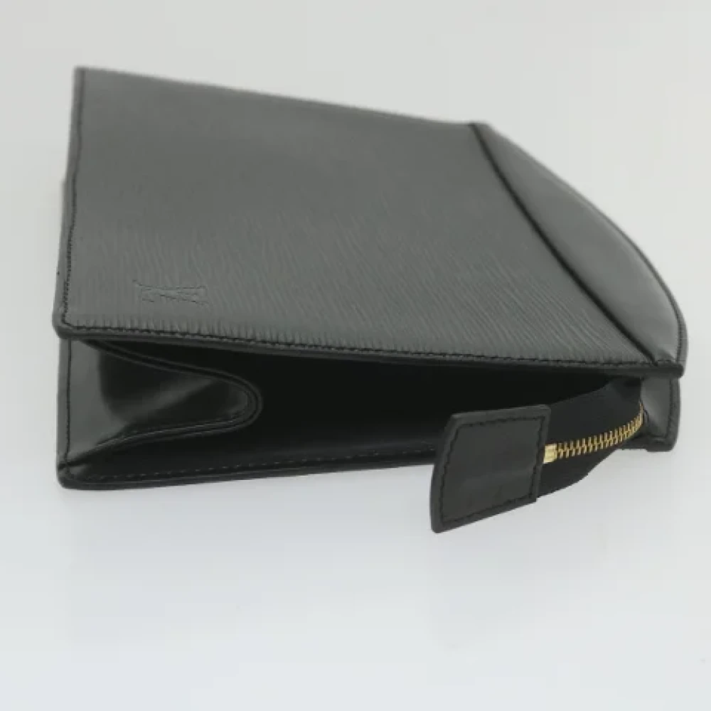 Louis Vuitton Vintage Pre-owned Leather clutches Black Dames