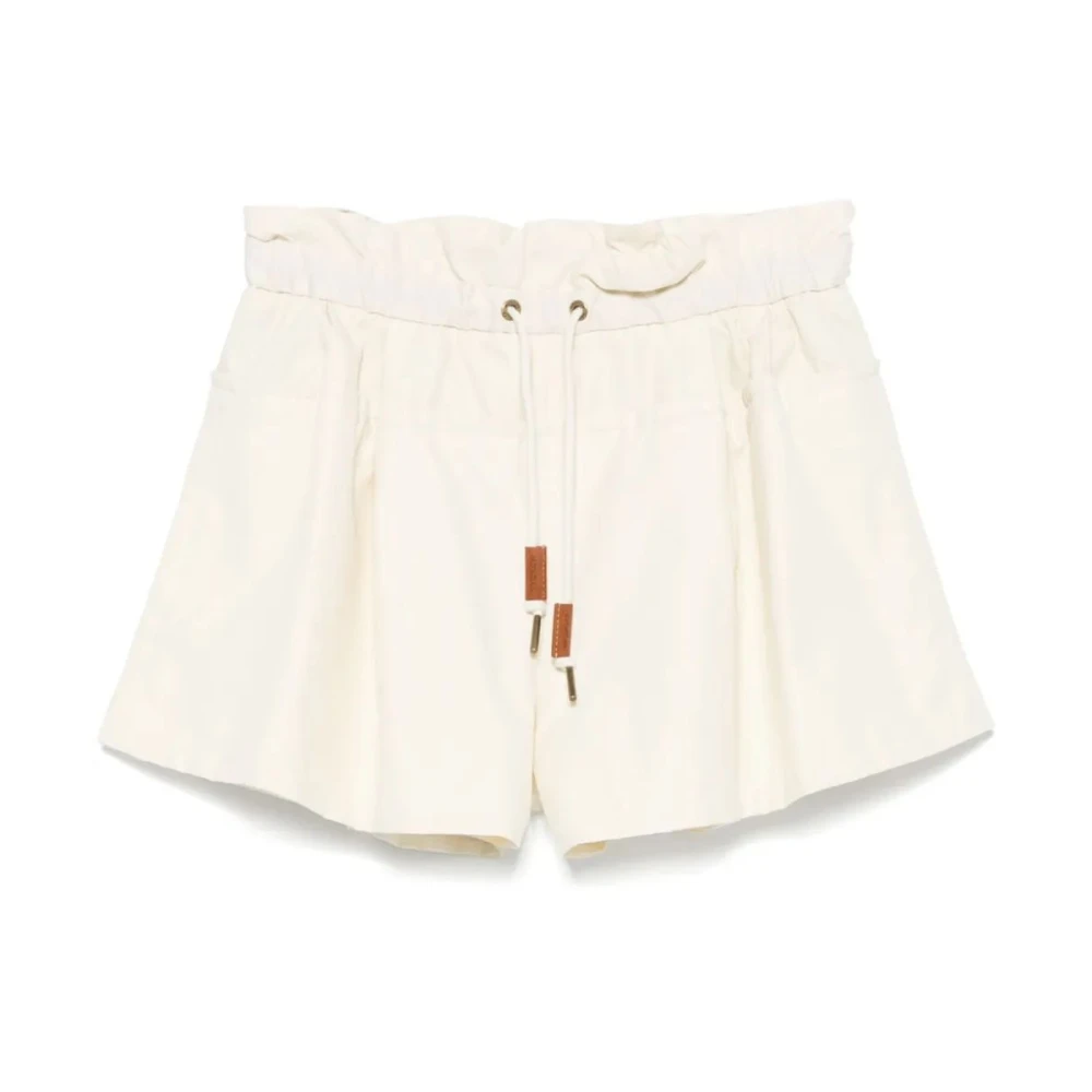 Moncler Women's Beige Shorts - Short Shorts - M- Shorts