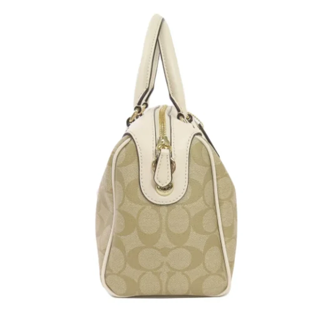 Coach Pre-owned Plastic handbags Beige Dames