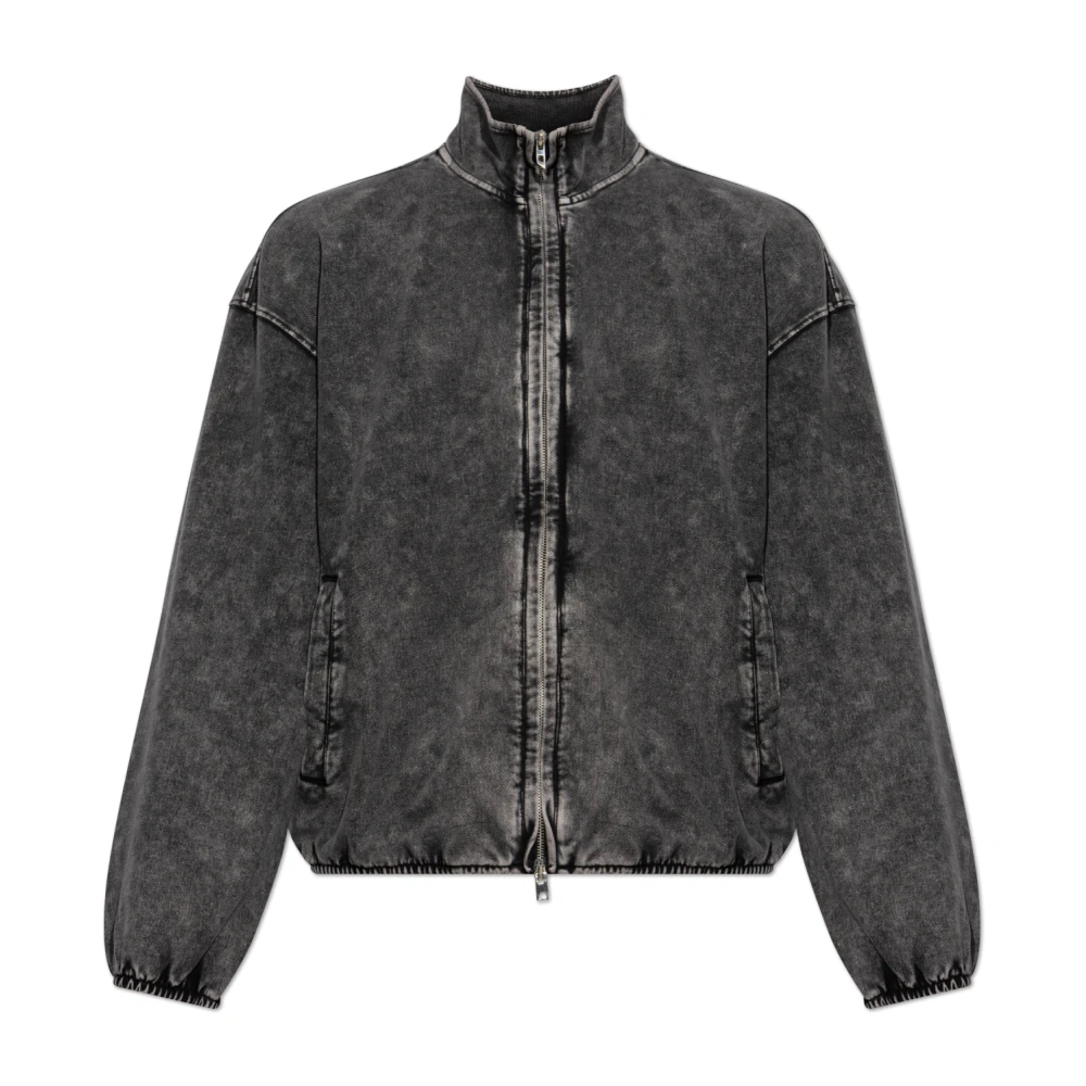 Diesel Mannelijk Grijs Hoodies & Sweatvesten Heren, L, Katoen, S-Corsy Sweatshirt