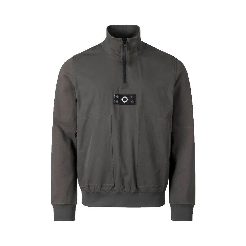 Ma.strum Gemengd Media Trechter Sweatshirt Olievlek Green Heren