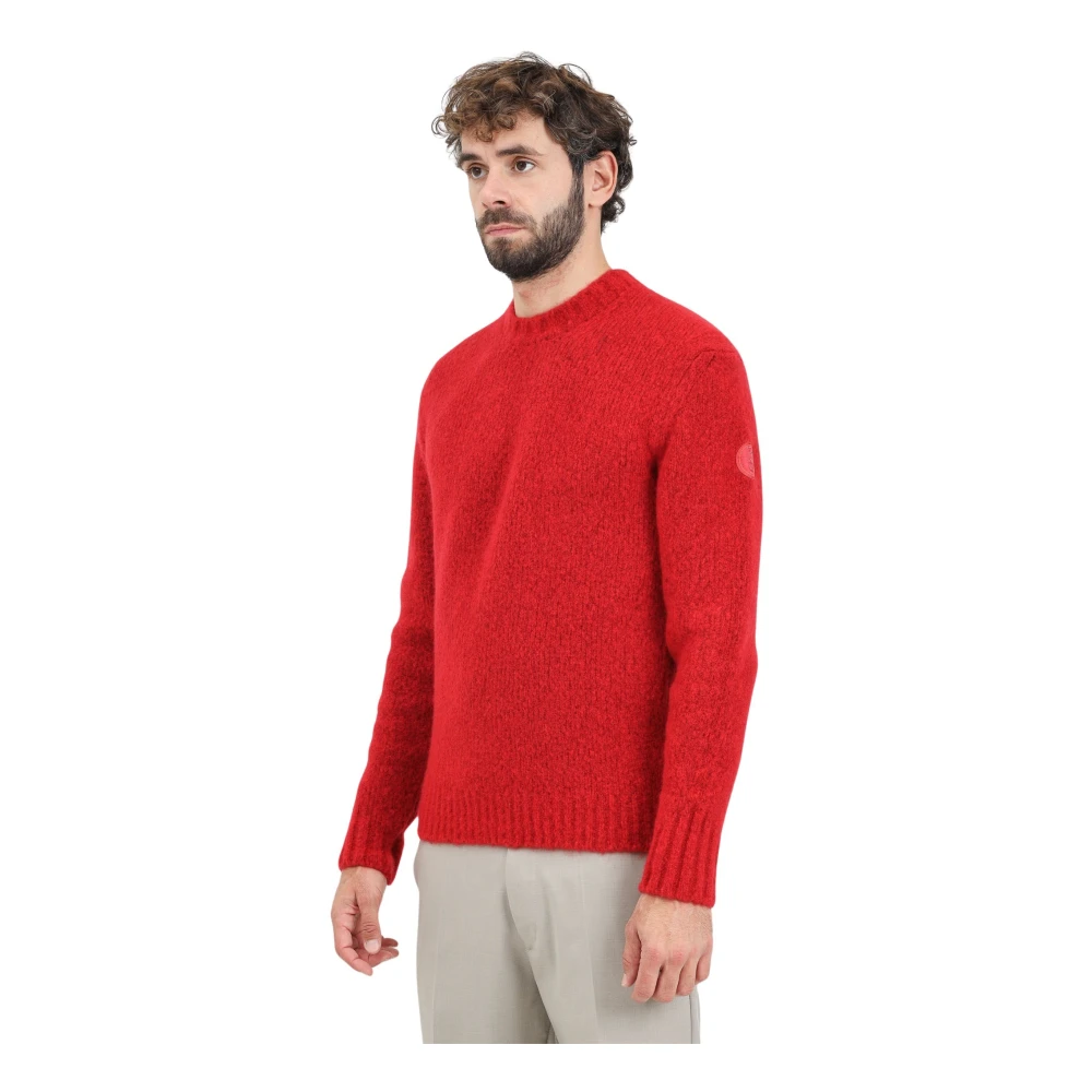 Napapijri Rode Crewneck Sweater Red Heren