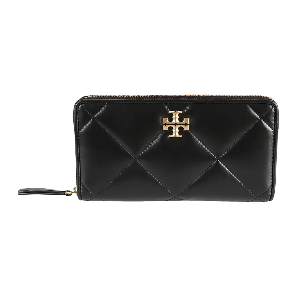 TORY BURCH Zwarte Diamantquilt Portemonnee Black Dames