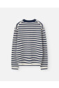blauw-gestreept-logo-sweater