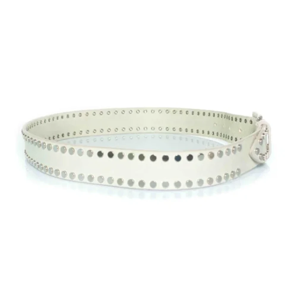 Isabel Marant Pre-owned Leather belts White Dames