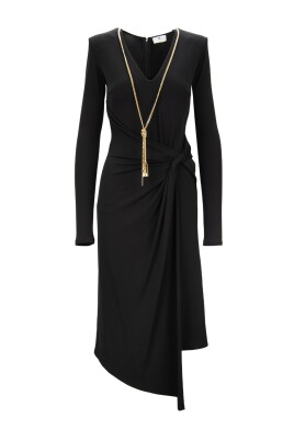 asymmetric-zip-dress-with-necklace