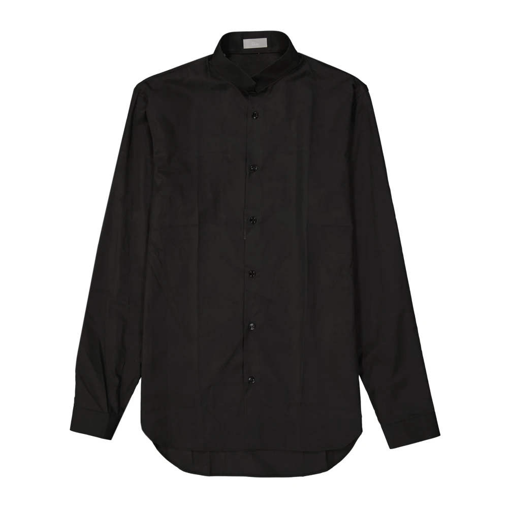 Dior Katoenen overhemd met lange mouwen Black Heren