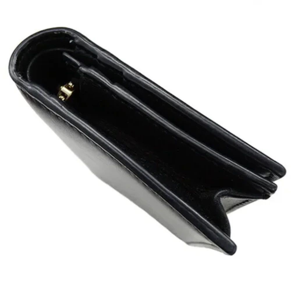 Valentino Vintage Pre-owned Leather wallets Black Dames