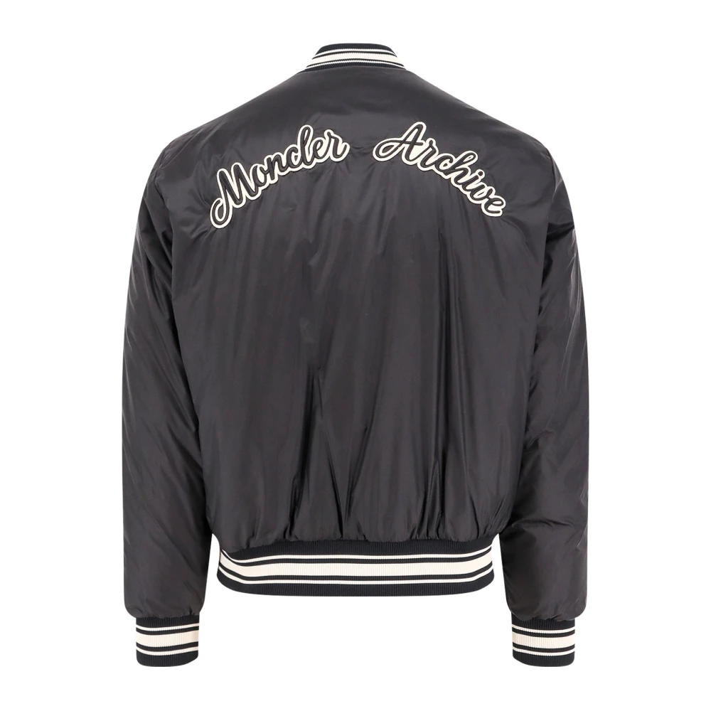 Moncler Omkeerbare Gewatteerde Bomberjas Black Heren