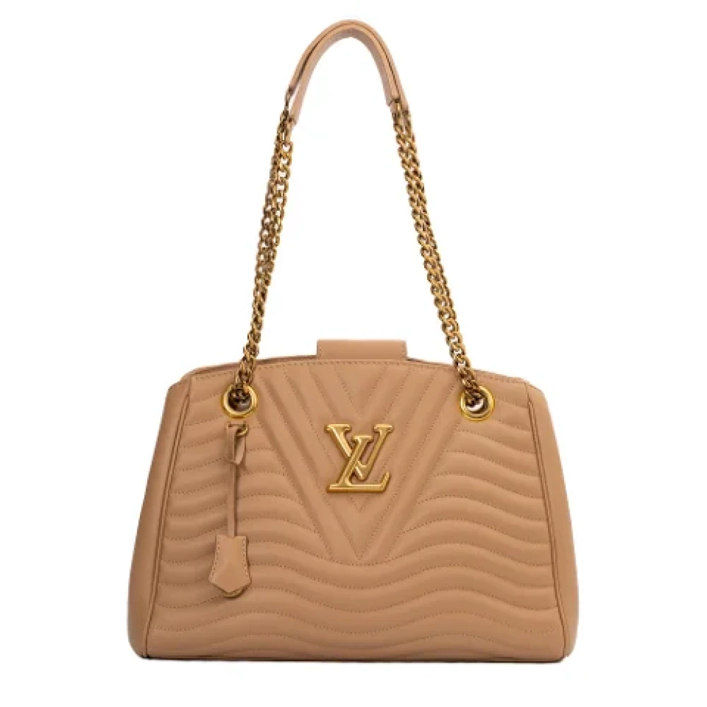 Louis Vuitton Vintage Pre-owned Leather louis-vuitton-bags Beige Dames