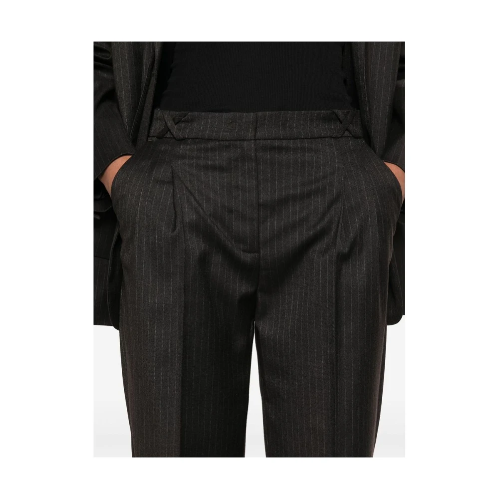 The Garment Cederbruine broek met plooien Brown Dames