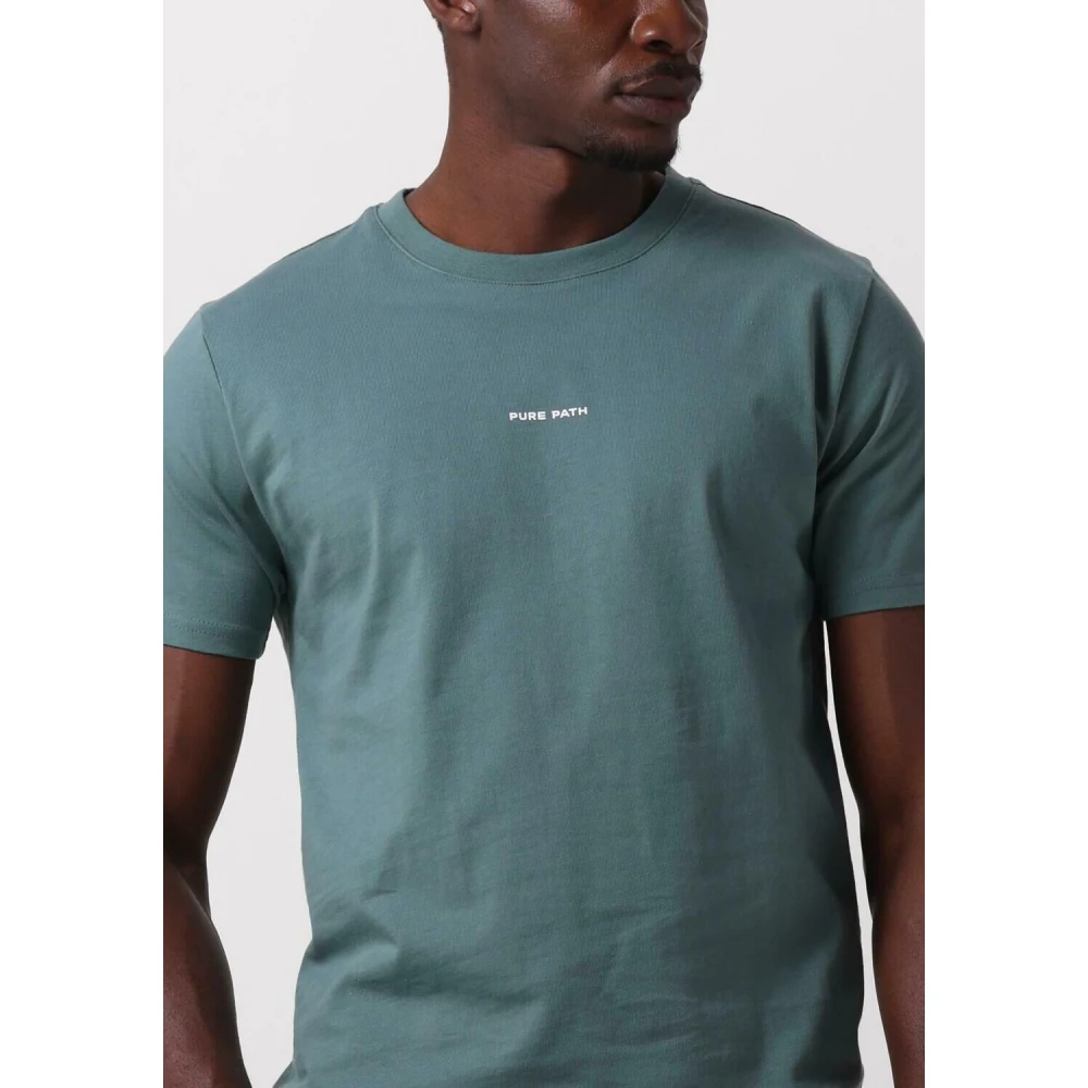 Pure Path Heren Polo & T-shirt met Print Green Heren