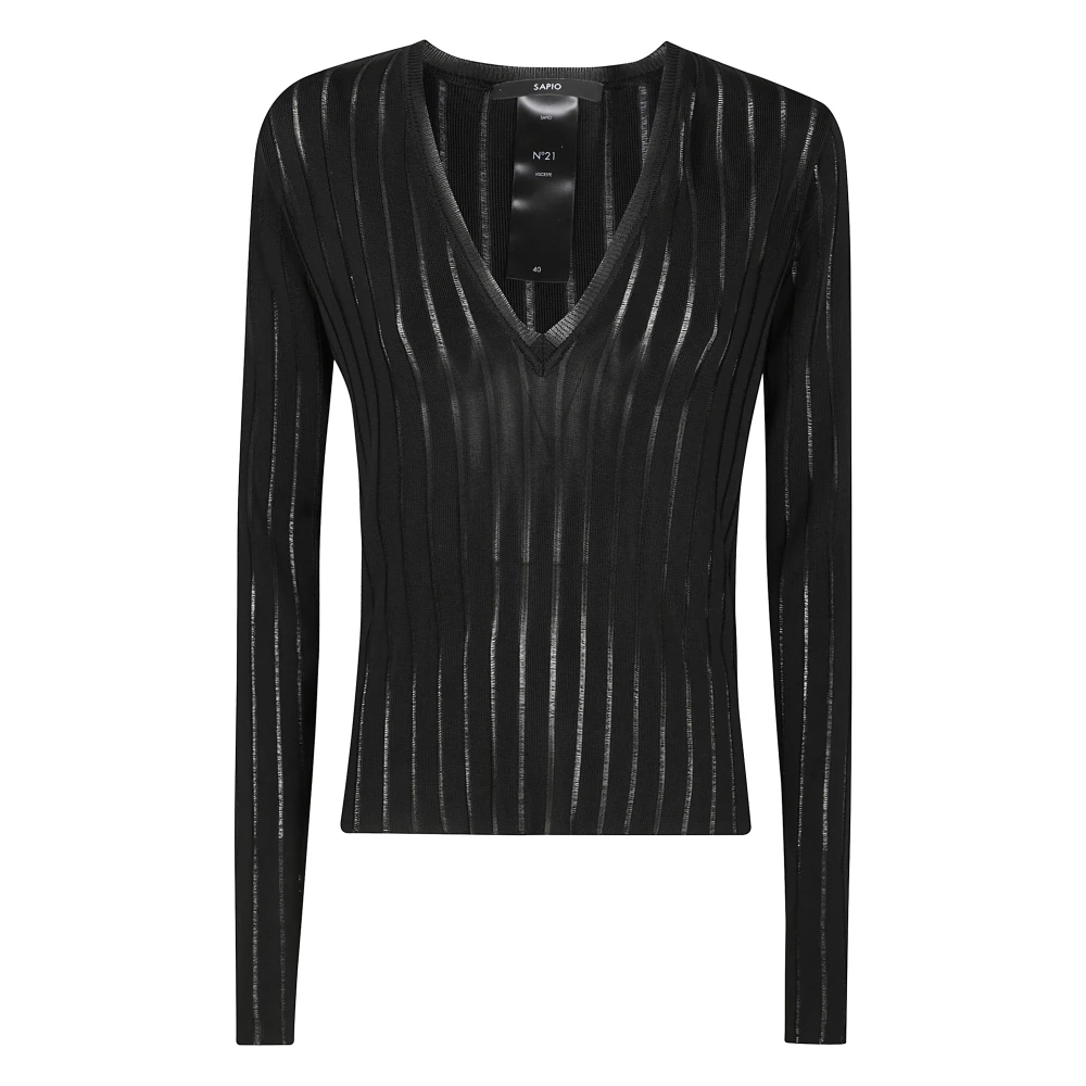 Knitwear > V-neck Knitwear - - Sapio - Modalova