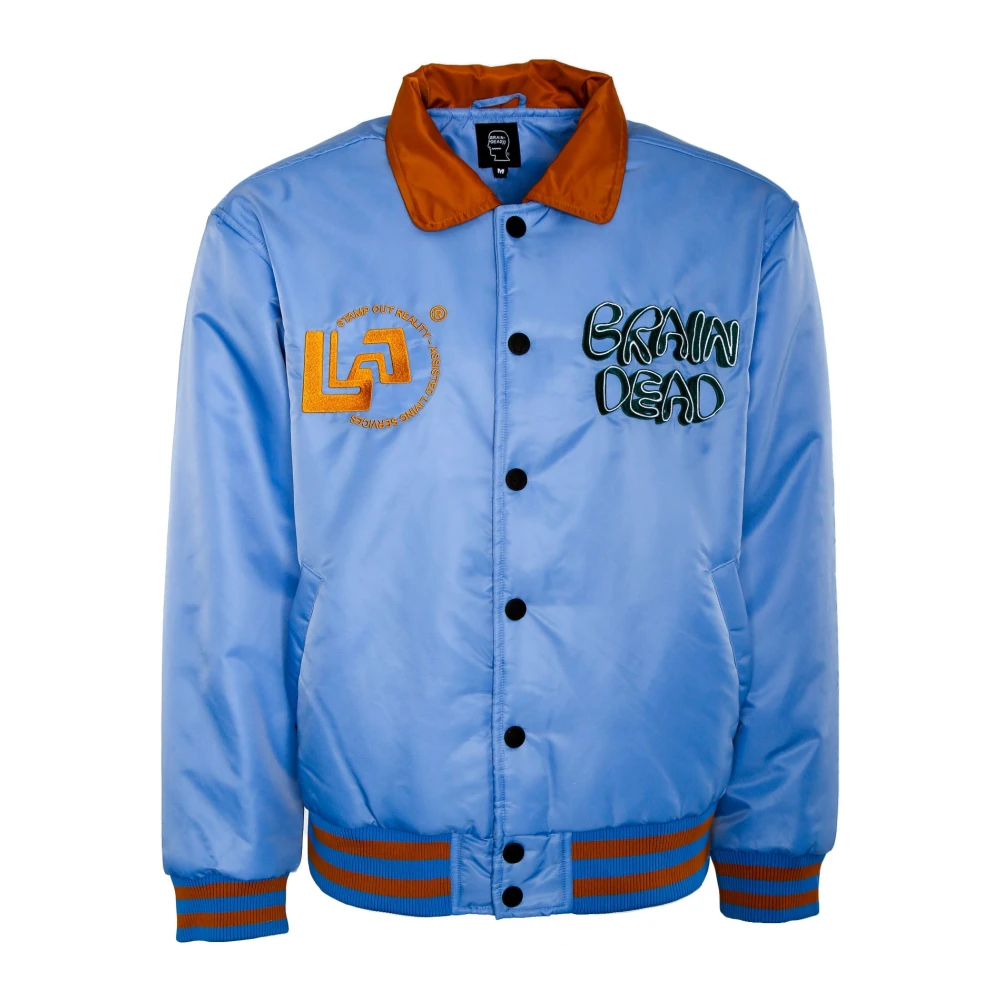 Brain Dead Satin Bomberjack Blue Heren