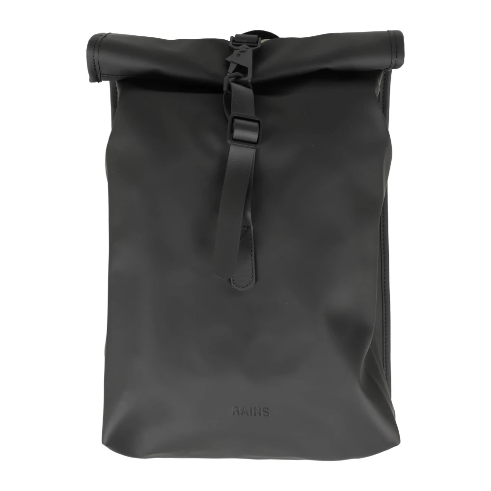 Rains Rolltop Mini Rugzak Black Dames