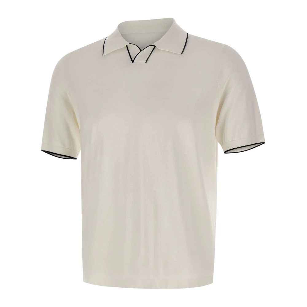 Kangra Herr Vit Toppar 2XL, Bomull, Polo Shirt