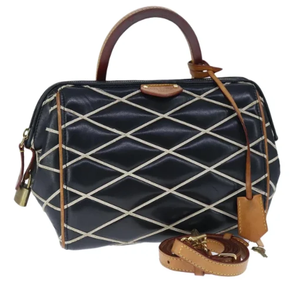 Louis Vuitton Vintage Pre-owned Leather louis-vuitton-bags Black Dames