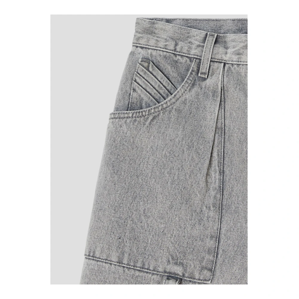 The Attico Effie Lange Jeans Gray Dames