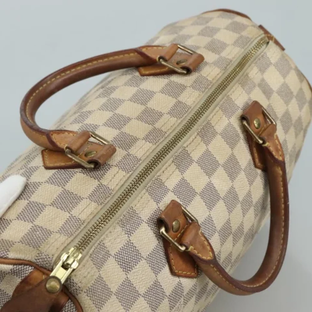 Louis Vuitton Vintage Pre-owned Canvas handbags White Dames