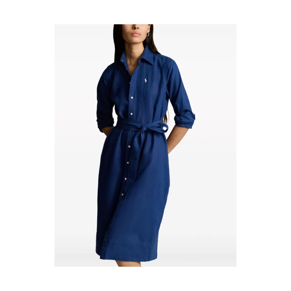 Ralph Lauren Shirt Dresses Blue Dames