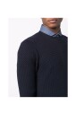 pull-col-rond-en-tricot-gaufre-bleu-marine