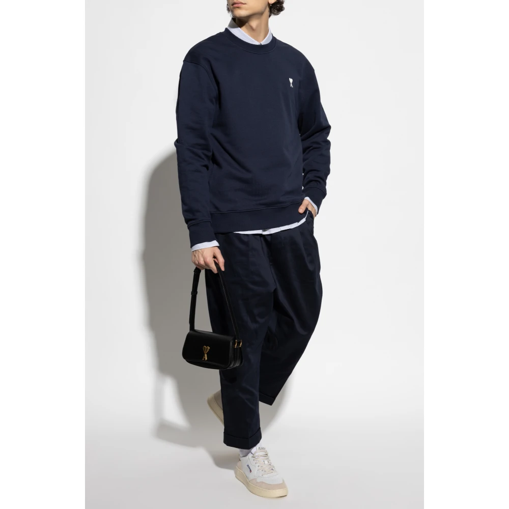 Ami Paris Logo sweatshirt Blue Heren