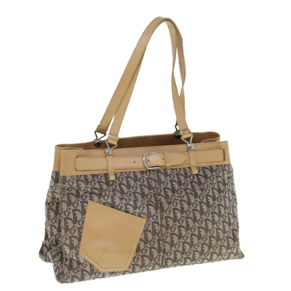 Dior Vintage Pre-owned Canvas totes Brown Dames