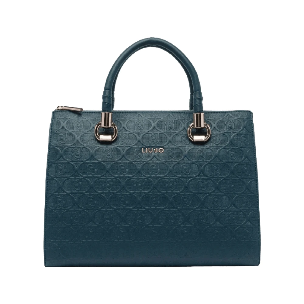 Liu Jo Diep Smaragd Minimalistische Handtas Blue Dames