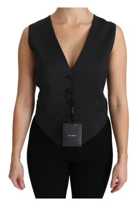 black-dotted-wool-blend-vest