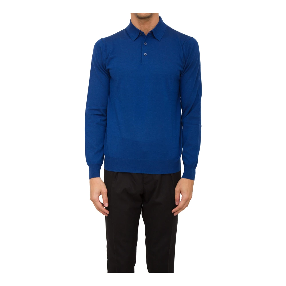 Paolo Pecora Blauw Polo Shirt Blue Heren