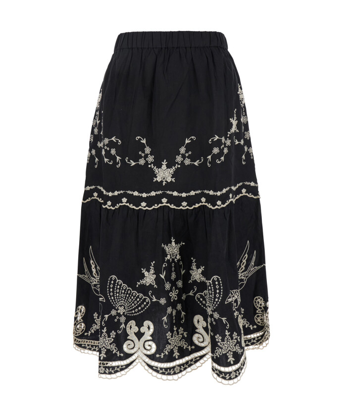 jupe-noire-en-coton-brodee-femme