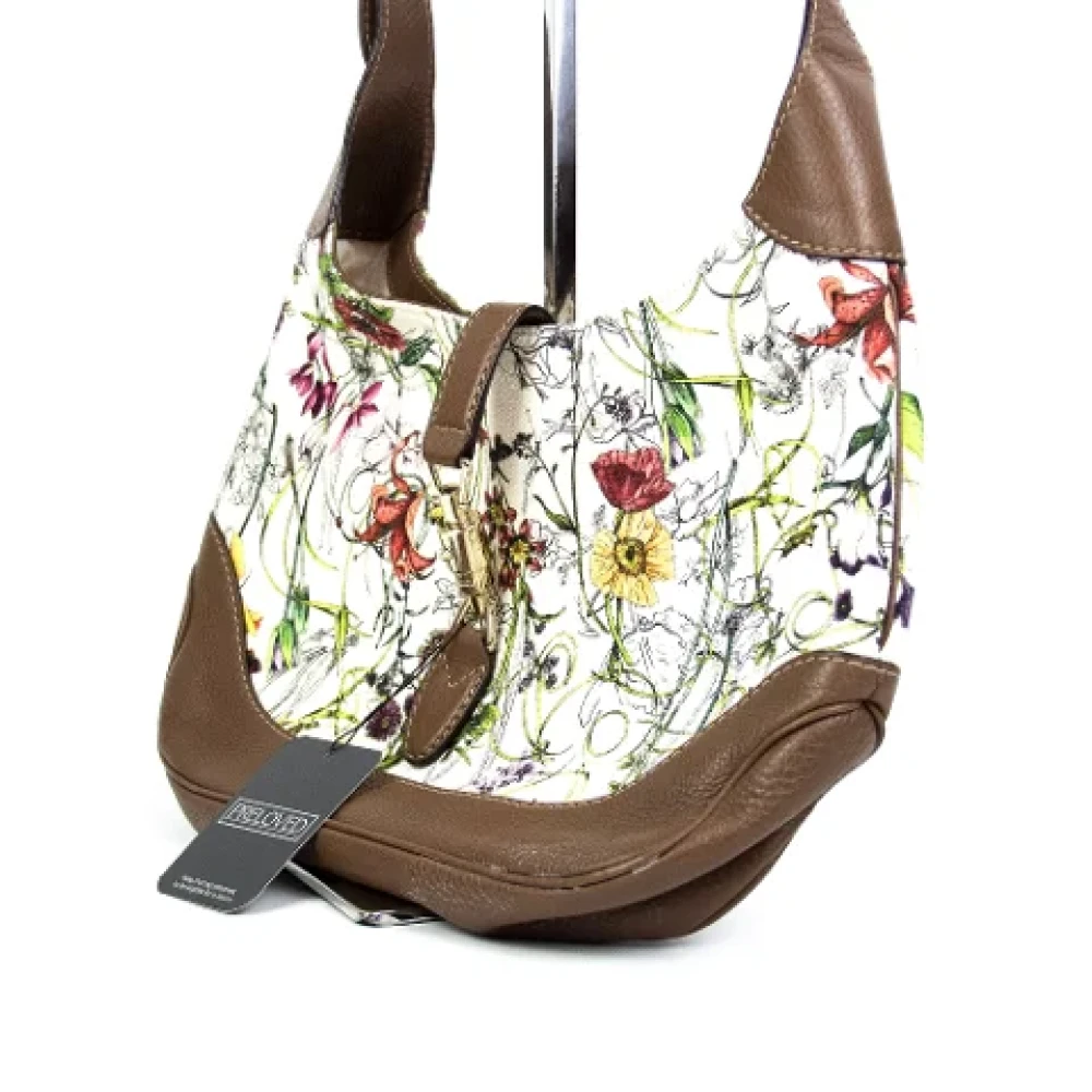 Gucci Vintage Pre-owned Fabric gucci-bags Beige Dames