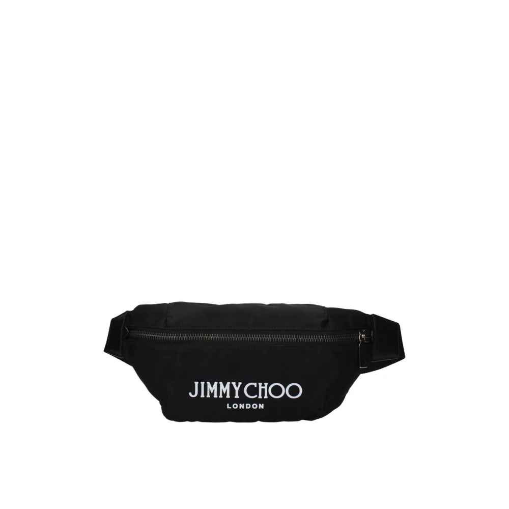 Jimmy Choo Svart Lyxig Ryggsäck I Tyg Med Flera Fack